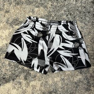 Puma Kids Black and White Patterned Shorts